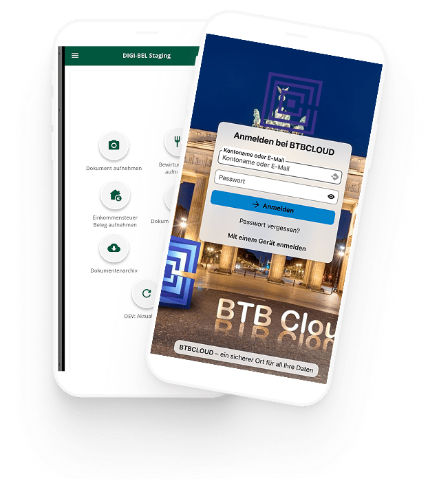 BTB Apps auf Smartphones